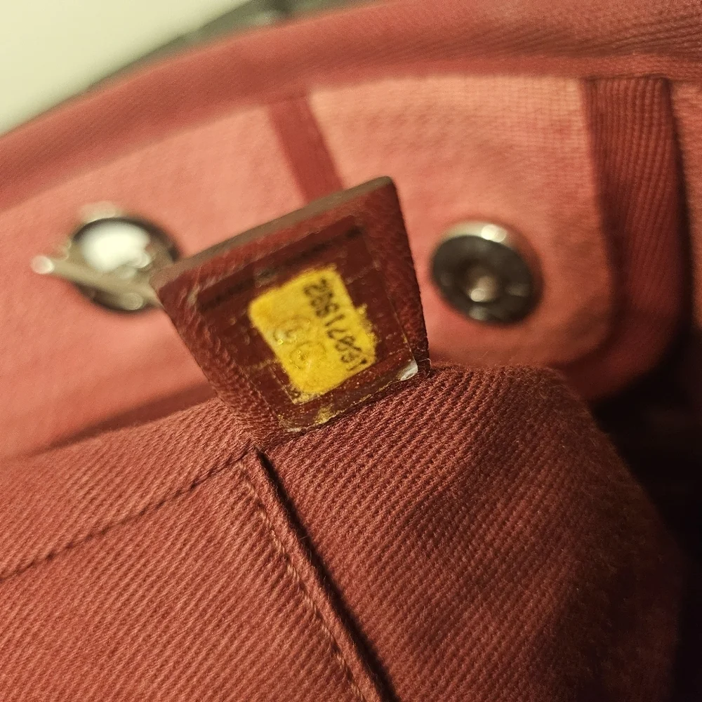 Chanel Deauville Tote Red Canvas 31 Rue Cambon - Picture 7 of 16